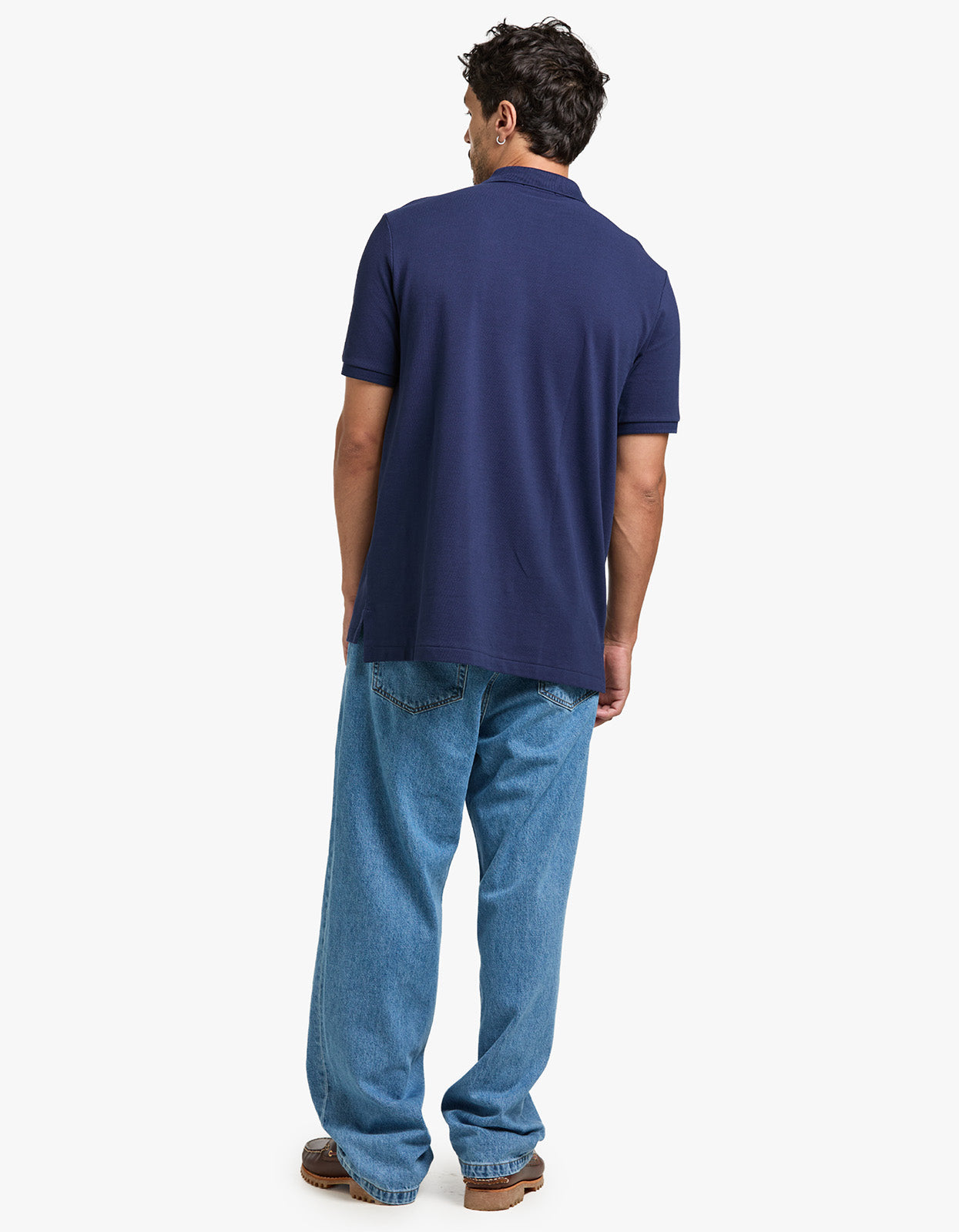 Classic Fit Mesh S/S Polo Shirt - Newport Navy