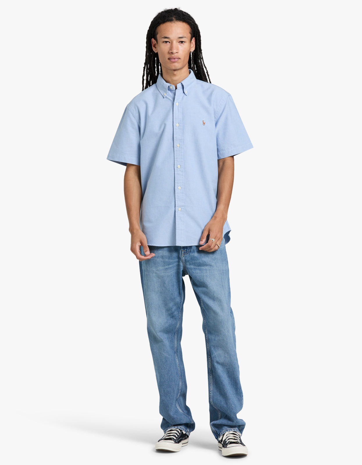 Custom Fit Short Sleeve Sport Shirt - BSR Blue