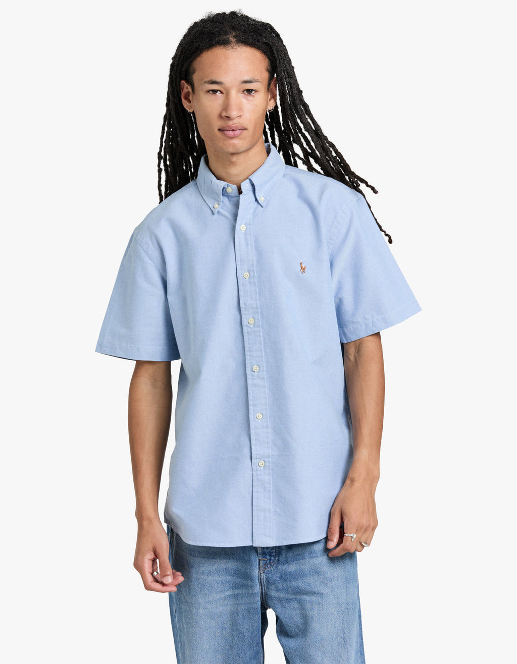 Custom Fit Short Sleeve Sport Shirt - BSR Blue