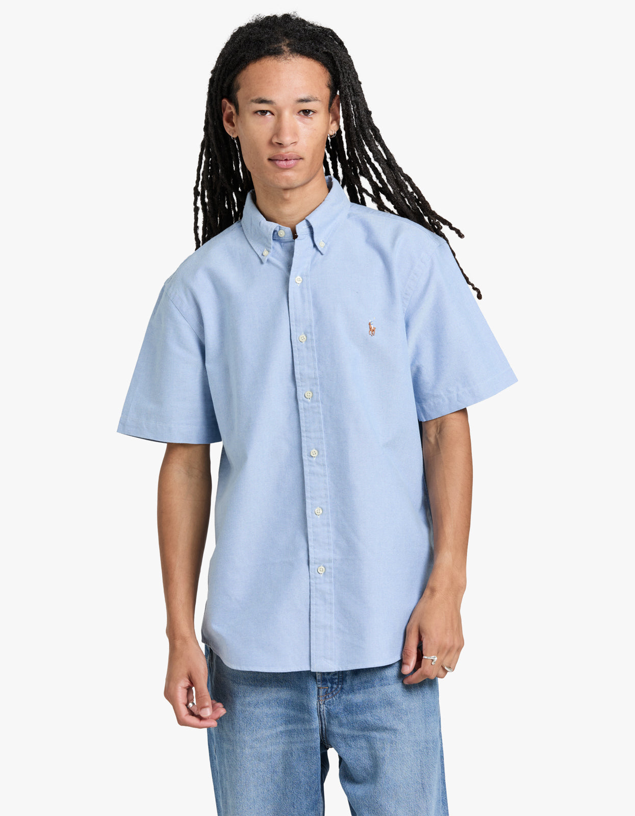 Custom Fit Short Sleeve Sport Shirt - BSR Blue