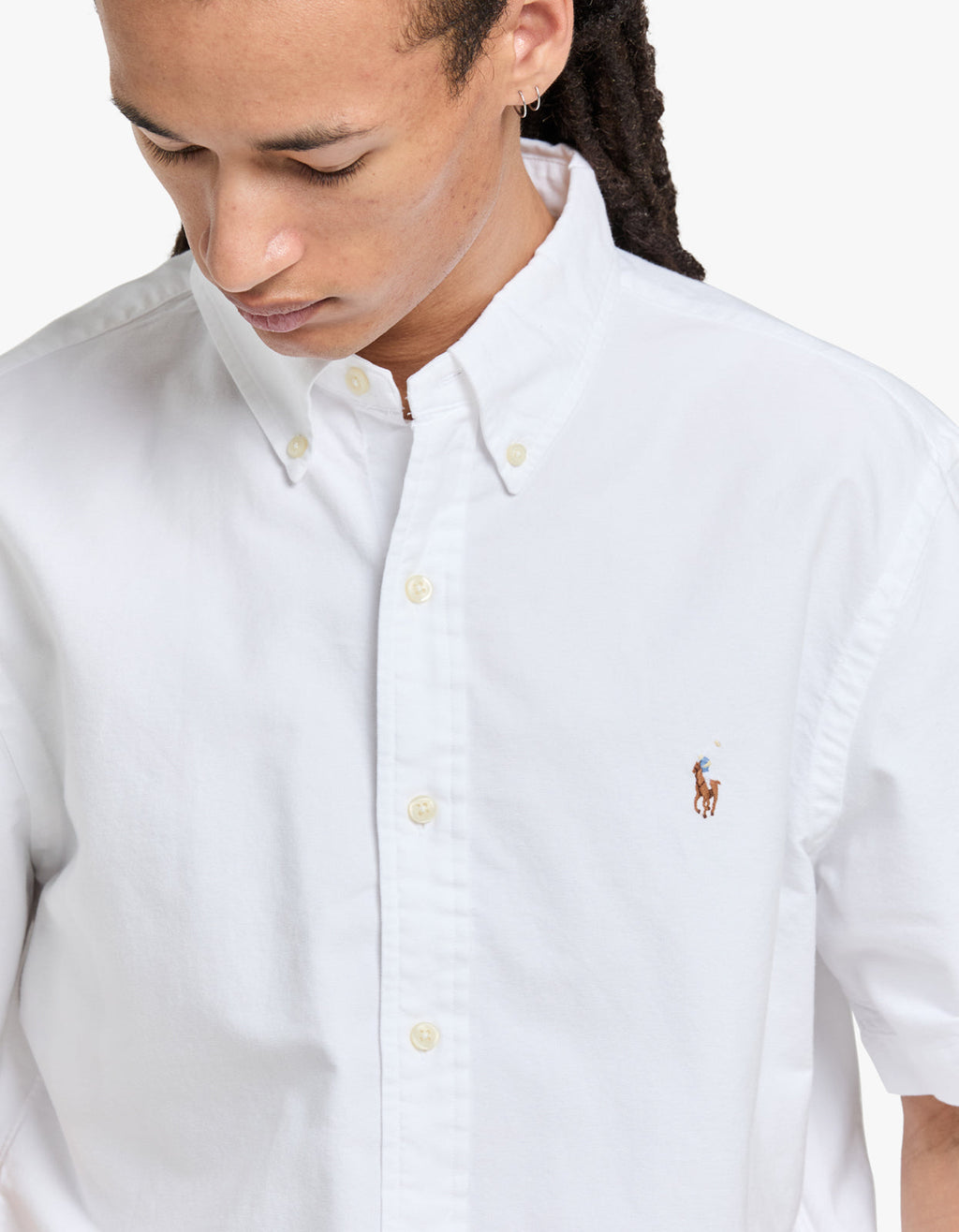 Custom Fit Short Sleeve Sport Shirt - White