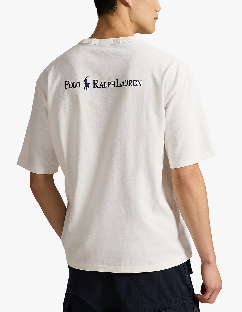 Relaxed Fit Logo Jersey T Shirt - Deckwash White