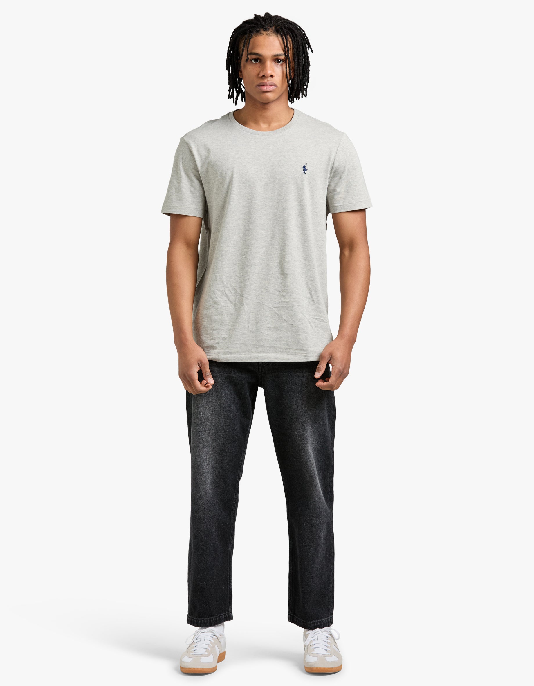 Custom Slim Fit Crew Neck T Shirt - New Grey Heather