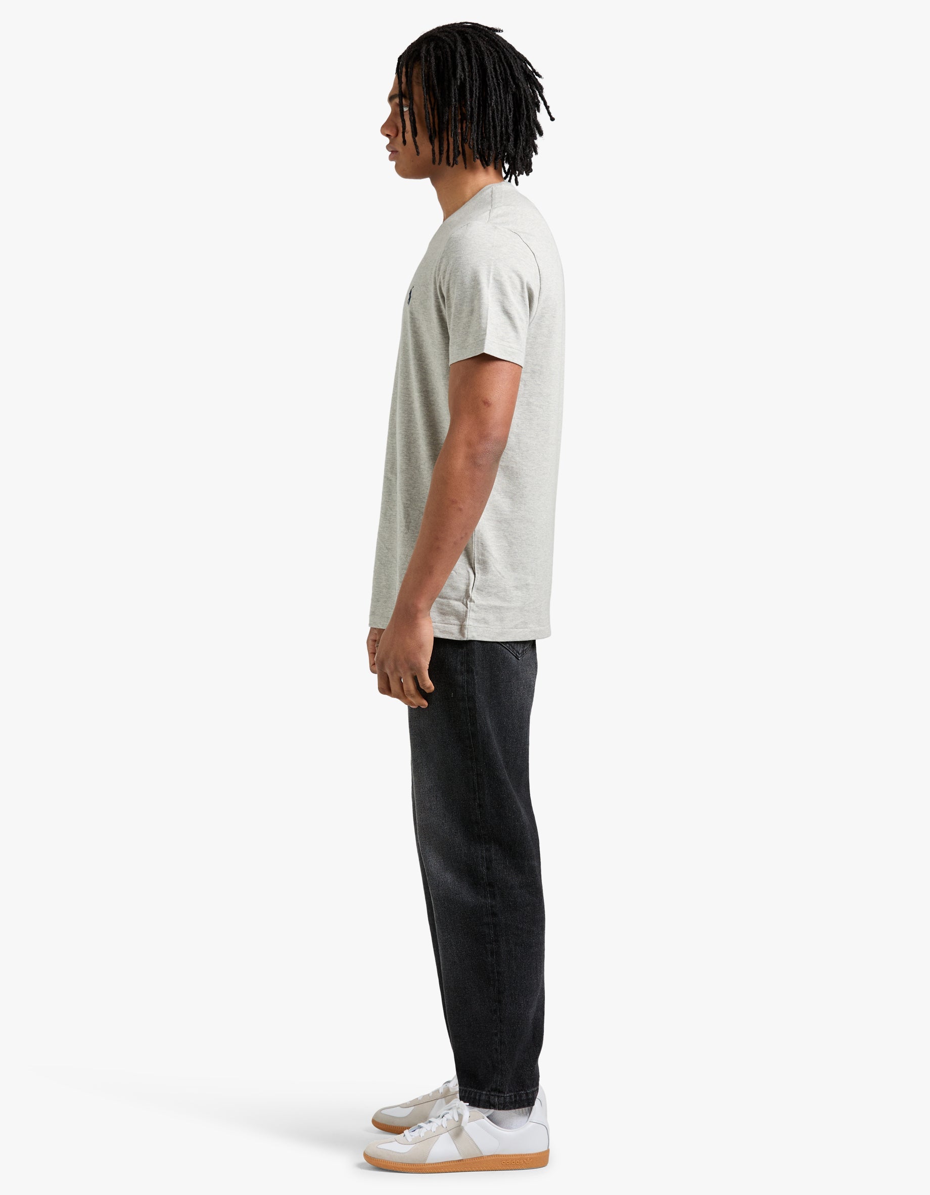 Custom Slim Fit Crew Neck T Shirt - New Grey Heather