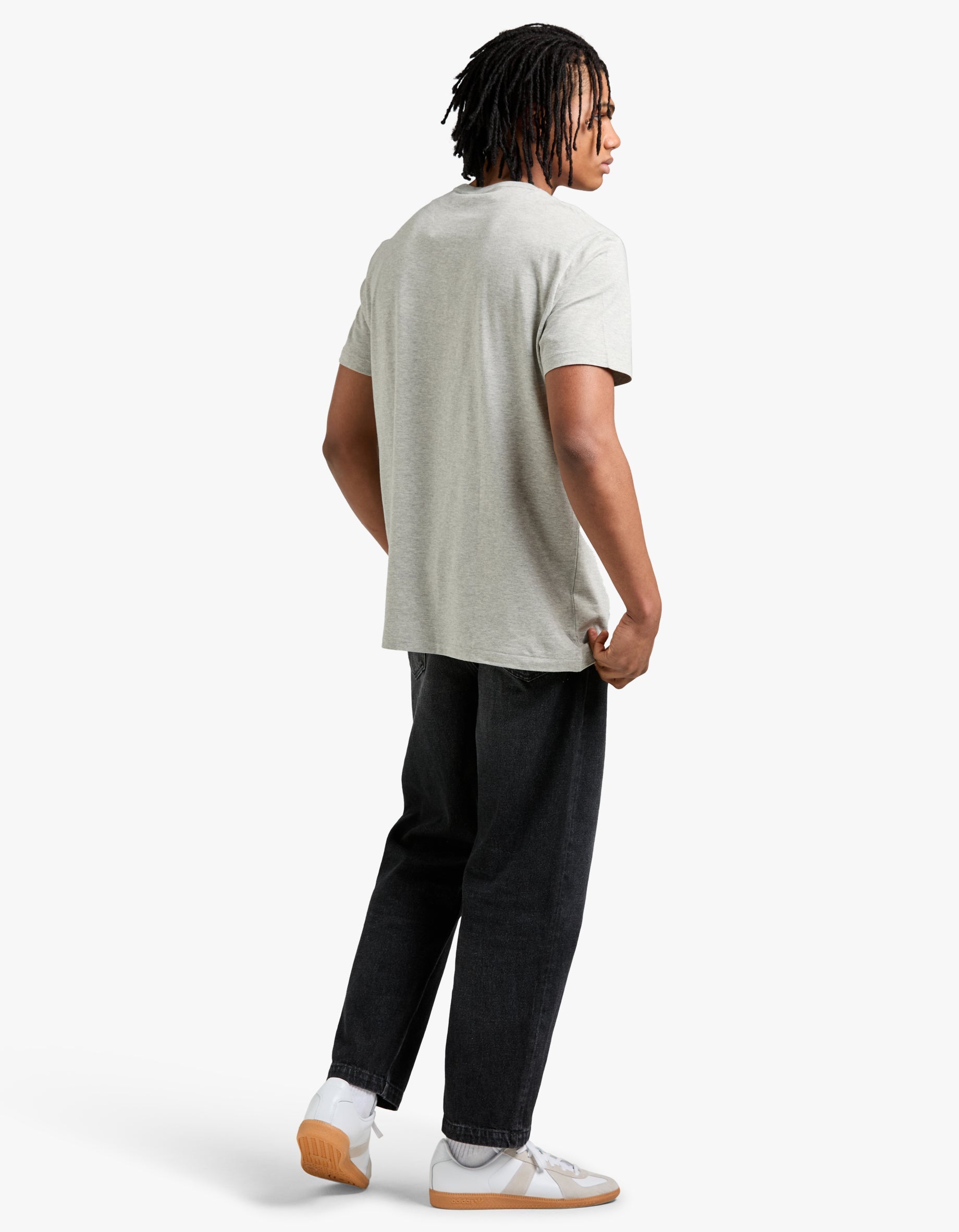 Custom Slim Fit Crew Neck T Shirt - New Grey Heather