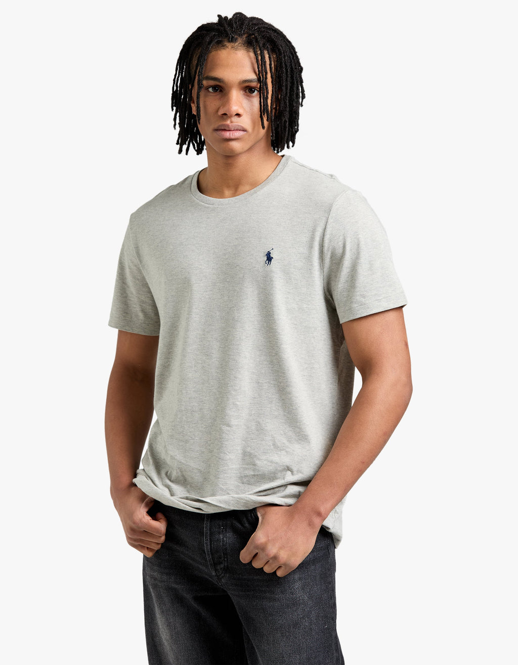 Custom Slim Fit Crew Neck T Shirt - New Grey Heather