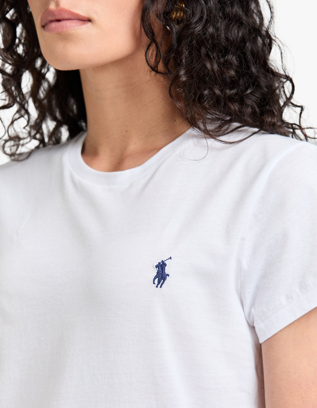 Crewneck Short Sleeve T Shirt - White
