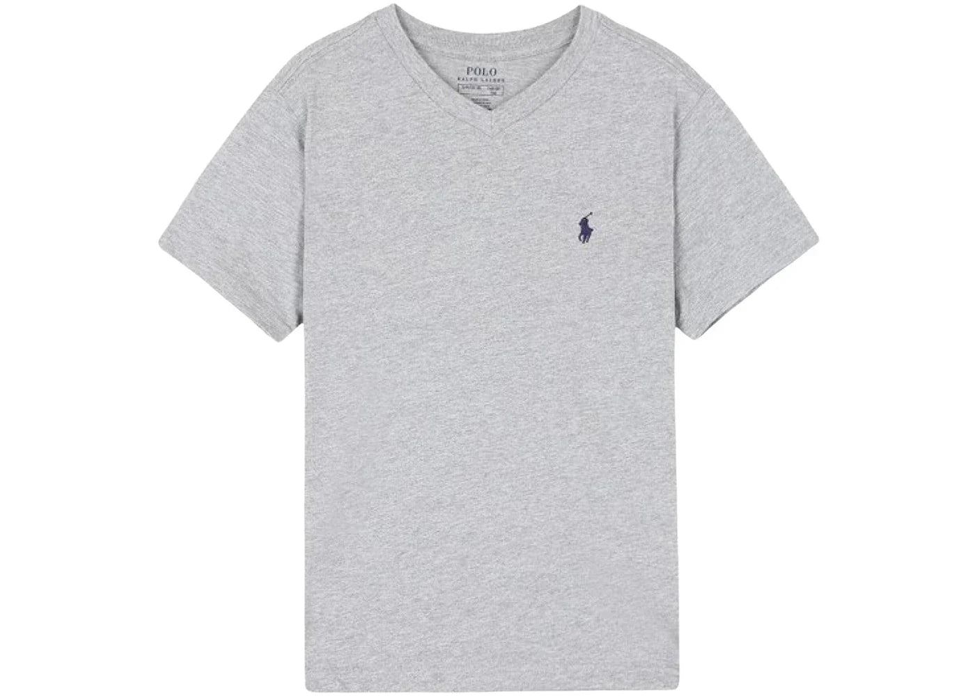 Polo Ralph Lauren Boys Short-Sleeve Cotton Jersey V-Neck T-shirt Andover Heather