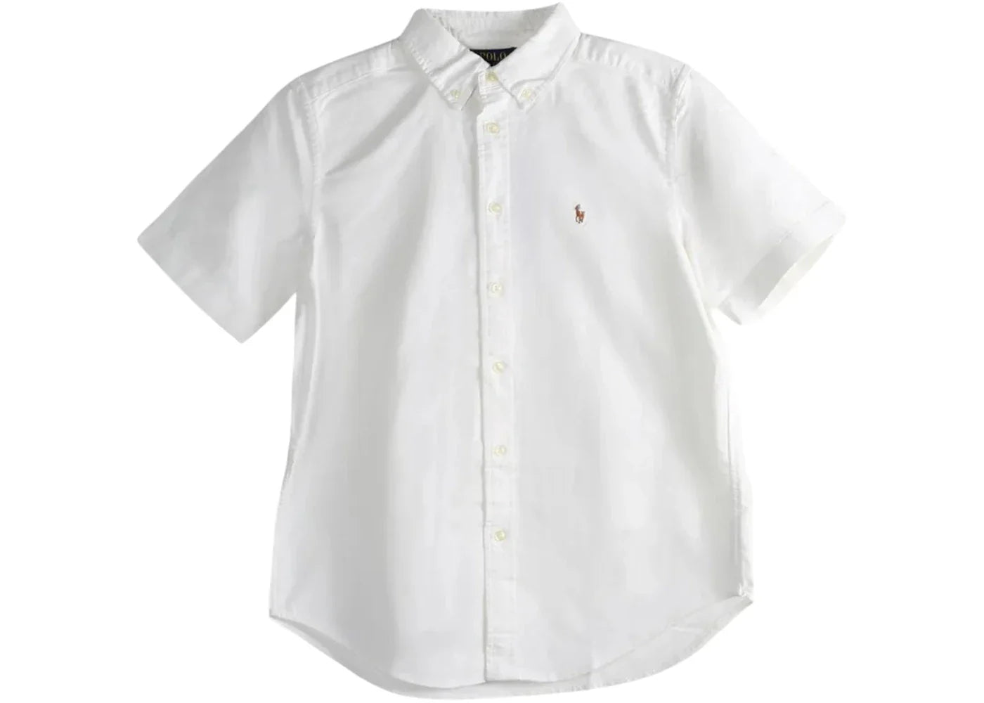 Polo Ralph Lauren Kids Short Sleeve Oxford Sport Shirt White