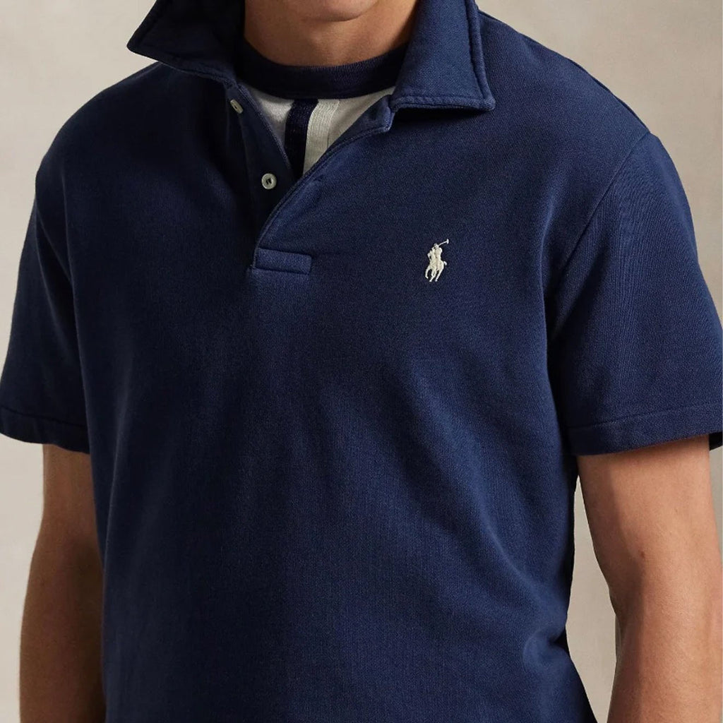 Polo Ralph Lauren Loopback Fleece Polo Collar Sweatshirt Cruise Navy
