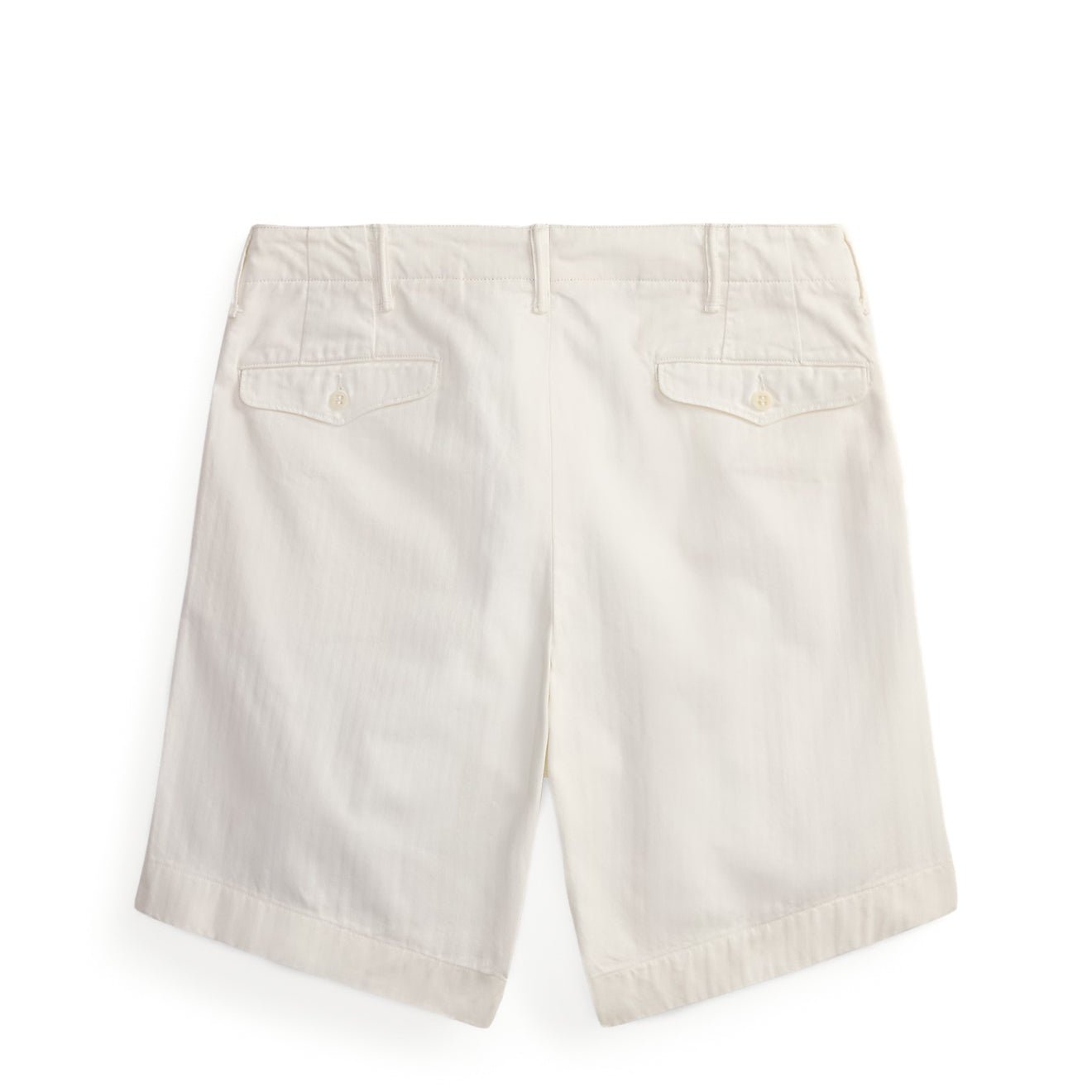 RRL By Ralph Lauren Herringbone Twill Officer's Shorts Antique White