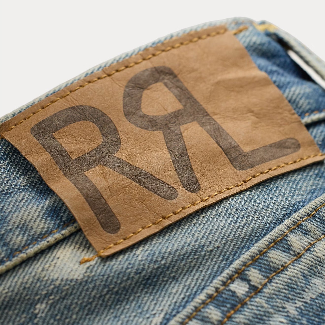 RRL By Ralph Lauren Straight Fit Distressed Jean Fenimore Wash