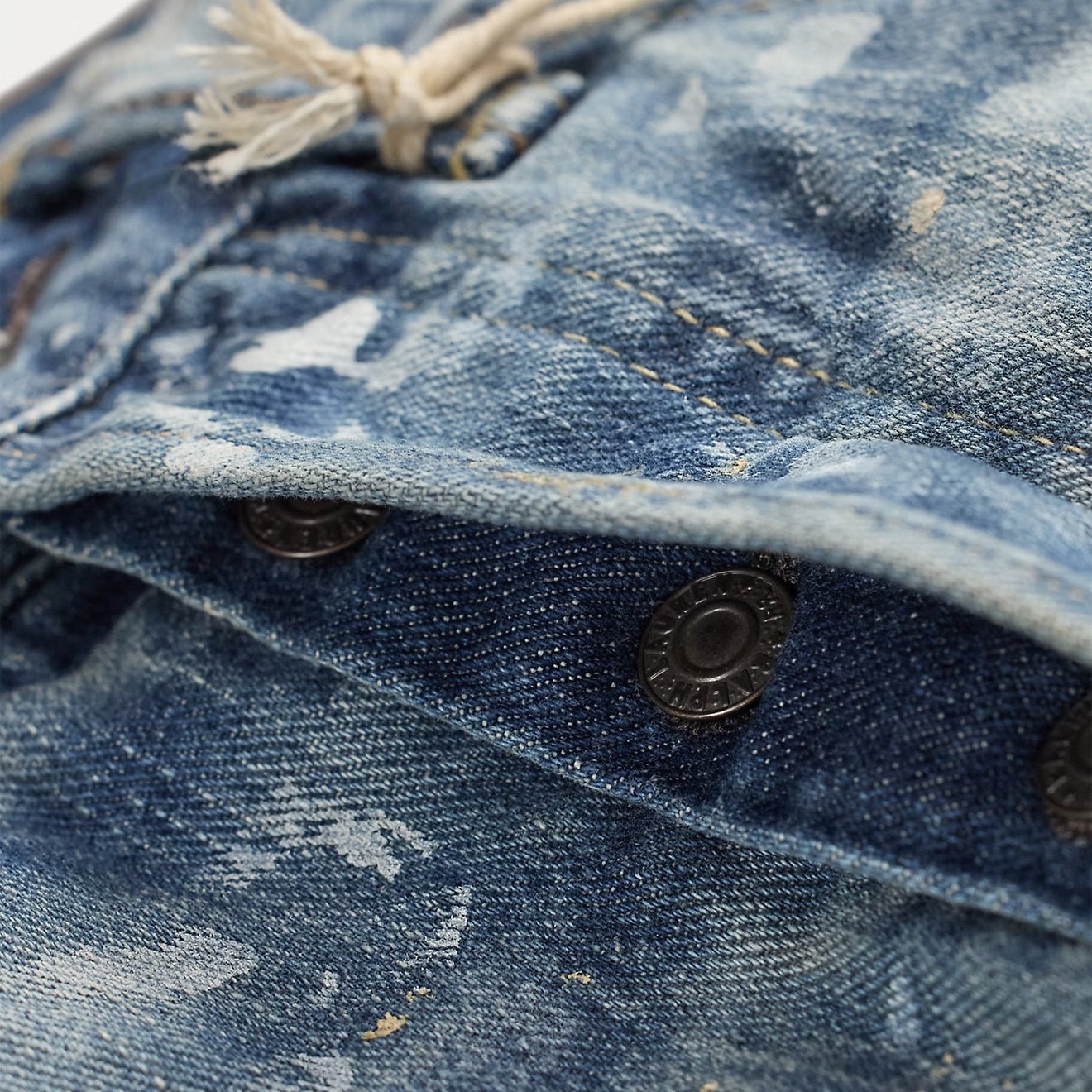RRL By Ralph Lauren Straight Fit Distressed Jean Fenimore Wash