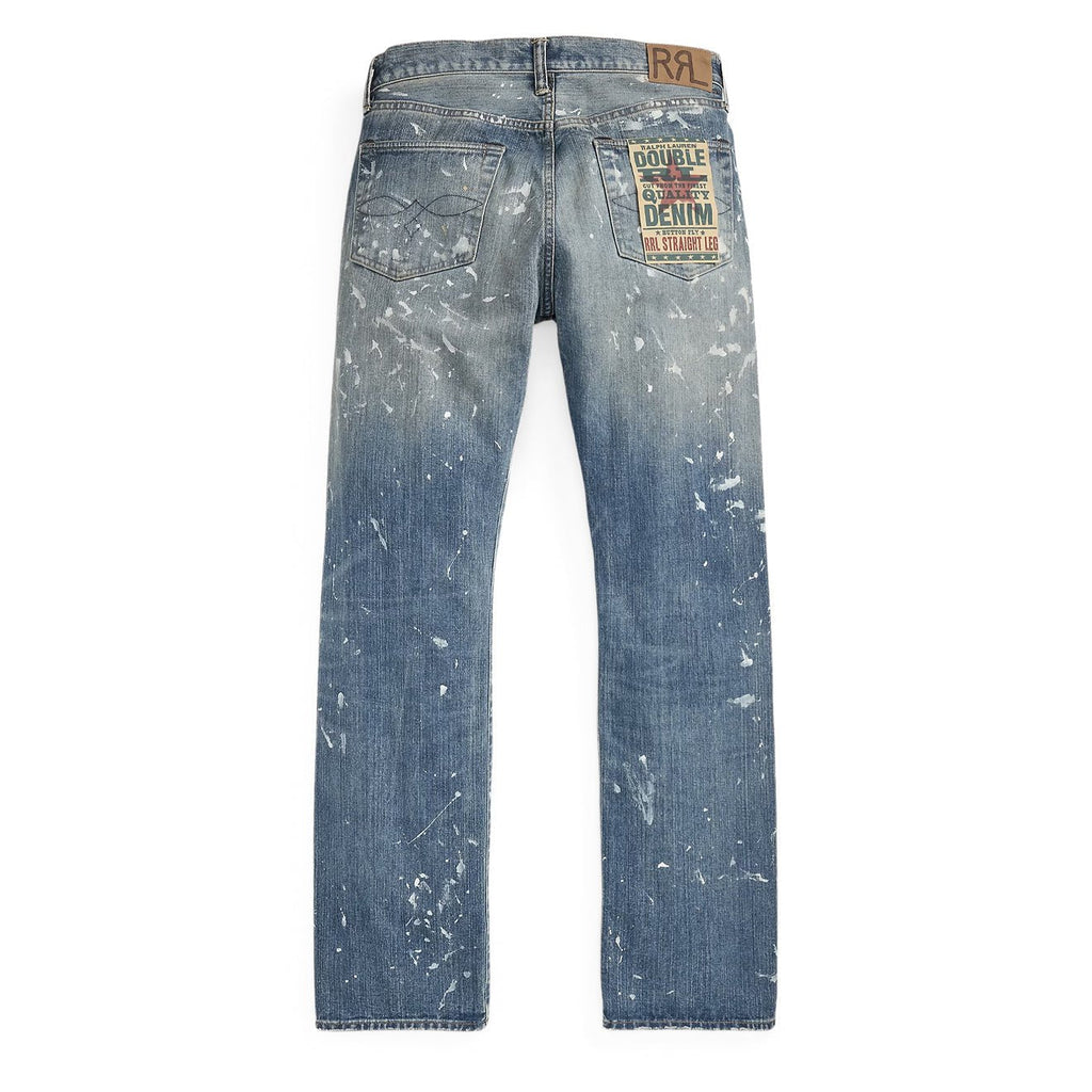 RRL By Ralph Lauren Straight Fit Distressed Jean Fenimore Wash