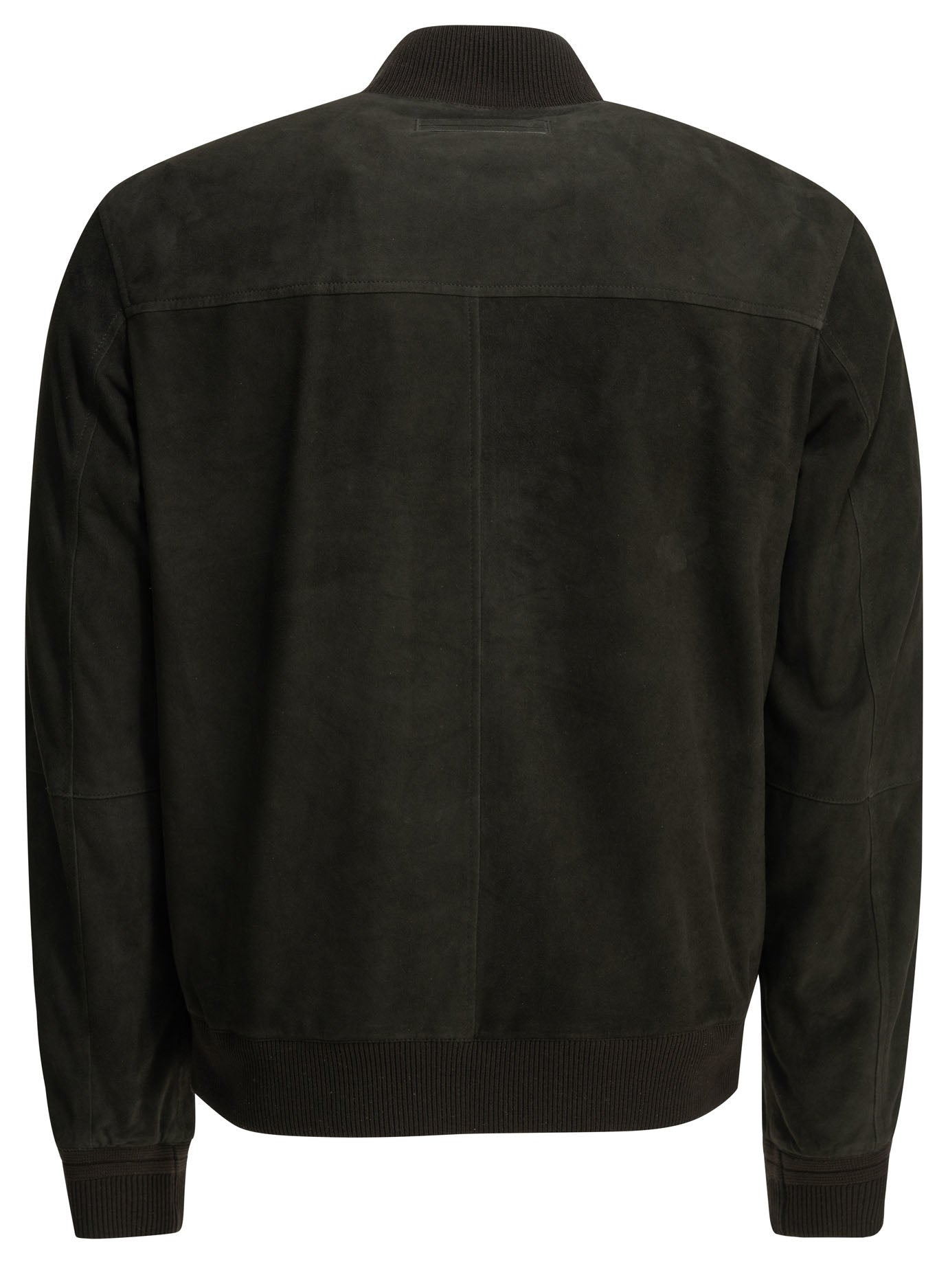 Zegna Suede Leather Jacket Brown Men
