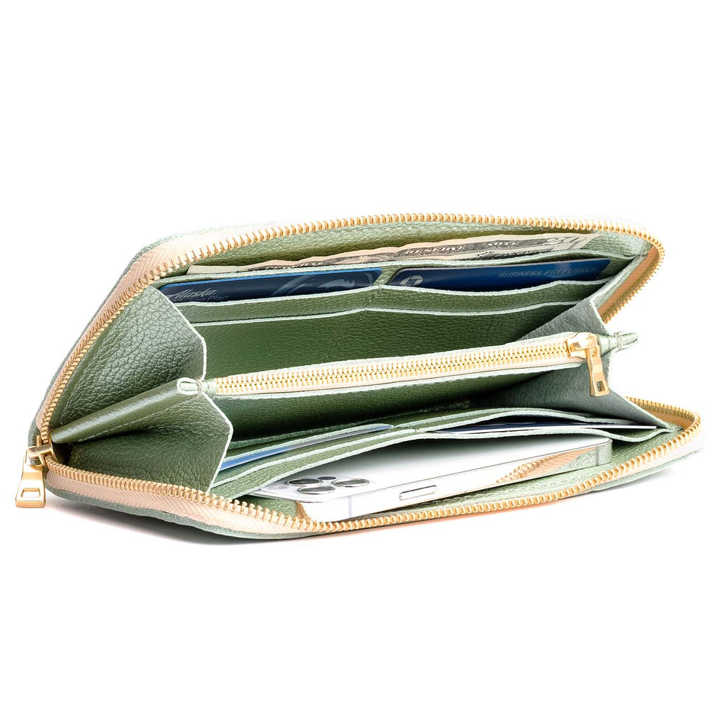 Accordion Zip Wallet |Tiffany necklace