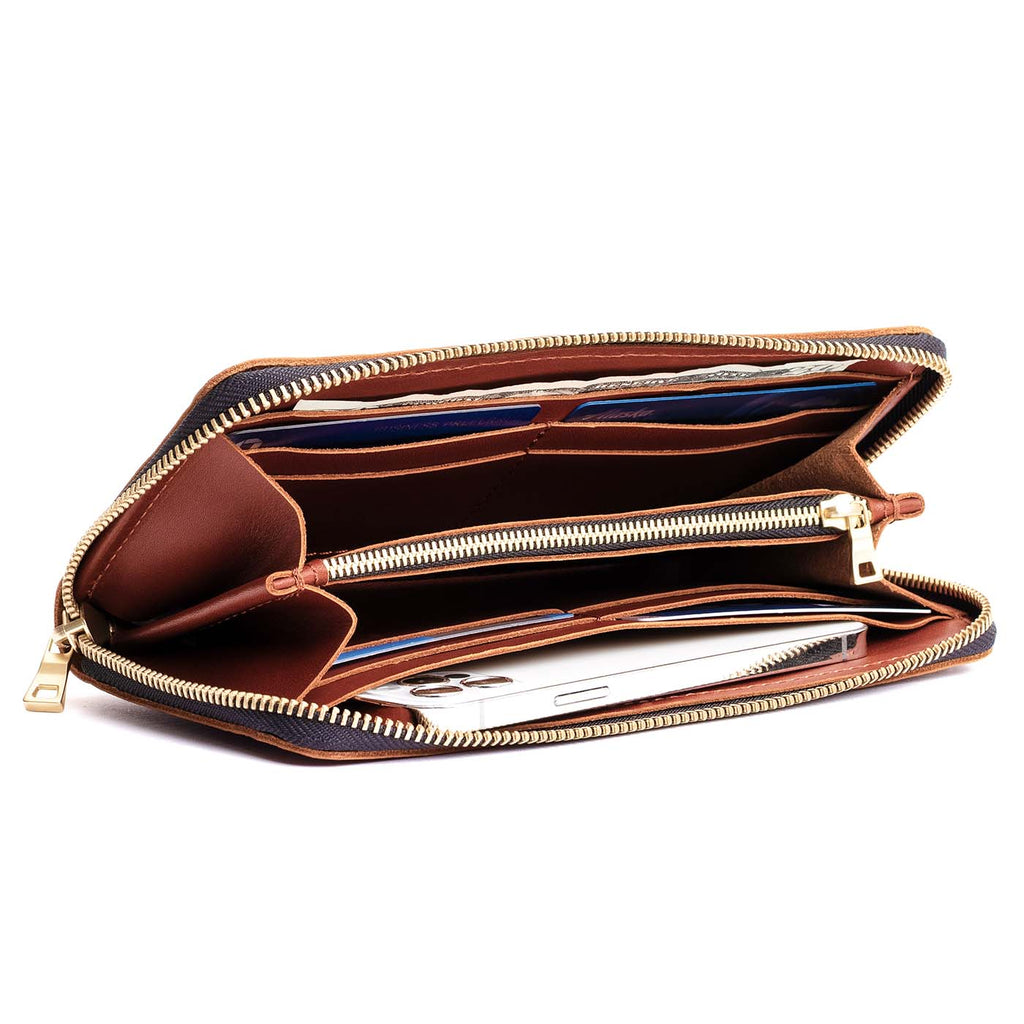 Accordion Zip Wallet |Tiffany necklace