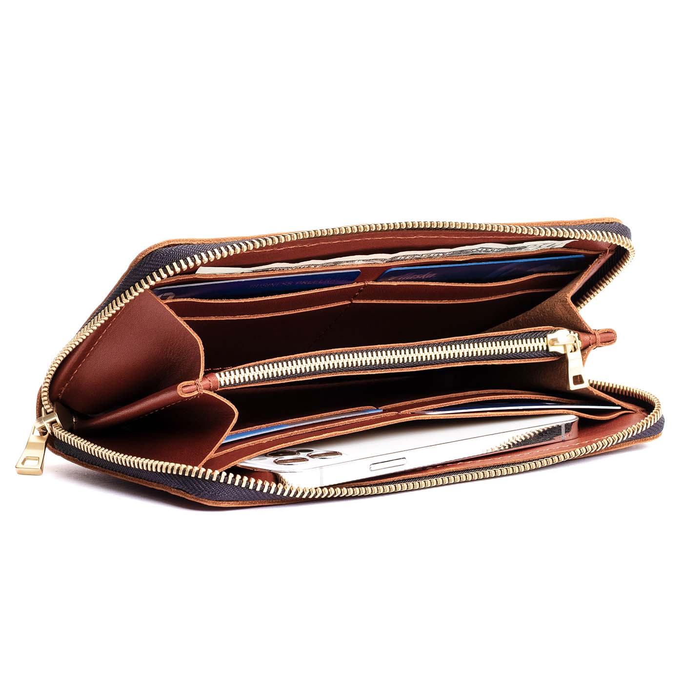 Accordion Zip Wallet |Tiffany necklace