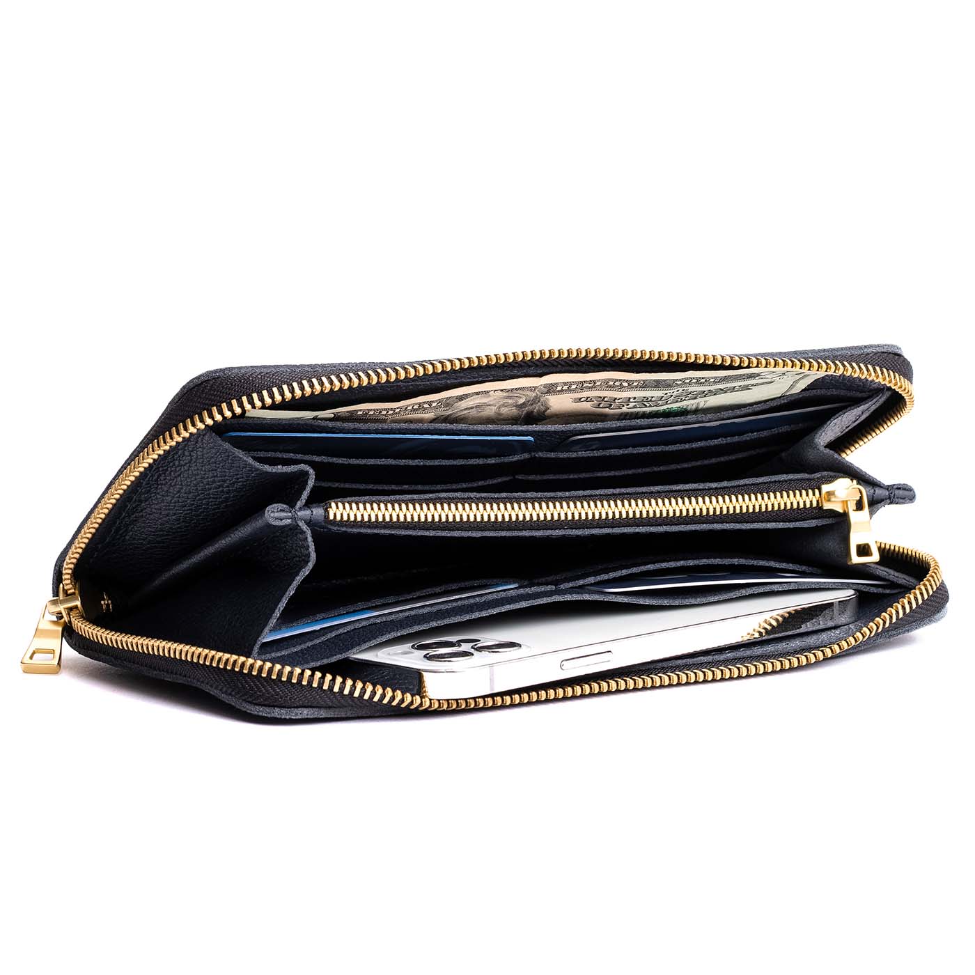 Accordion Zip Wallet |Tiffany necklace