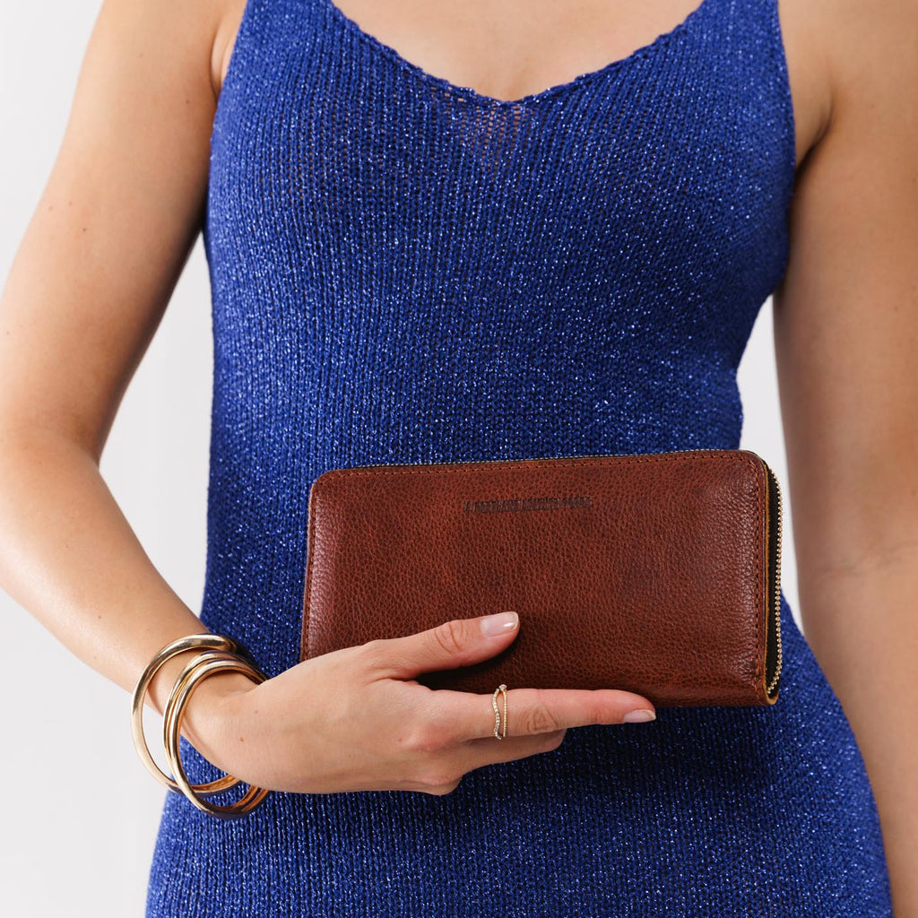 Accordion Zip Wallet |Tiffany necklace