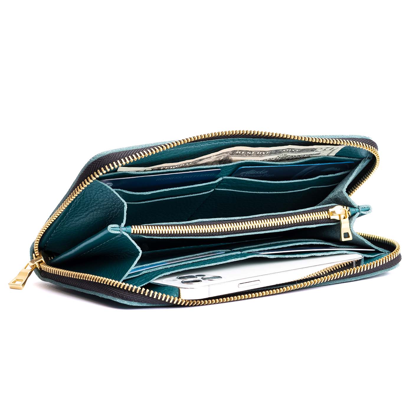 Accordion Zip Wallet |Tiffany necklace
