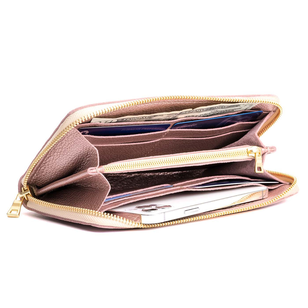 Accordion Zip Wallet |Tiffany necklace