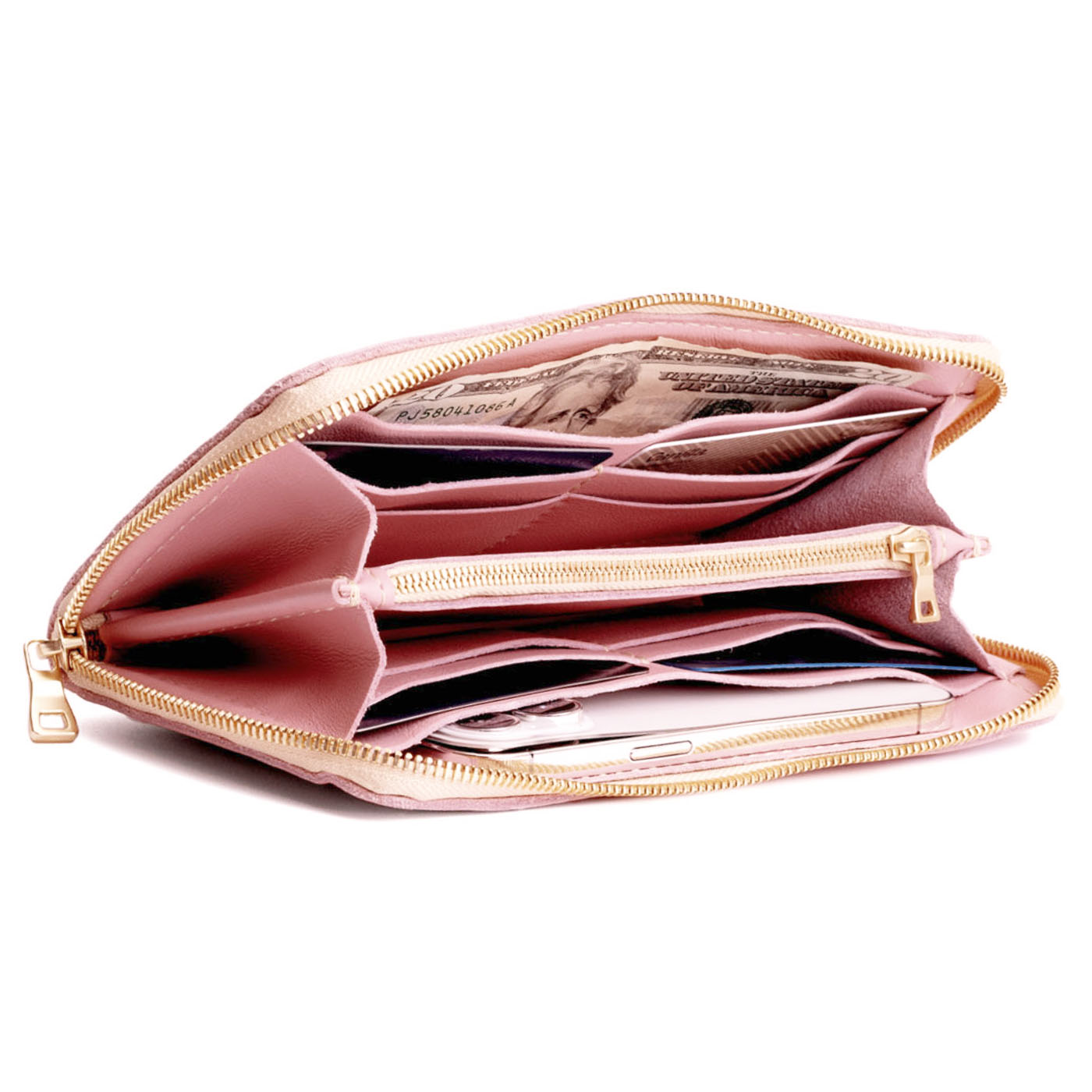 Accordion Zip Wallet |Tiffany necklace