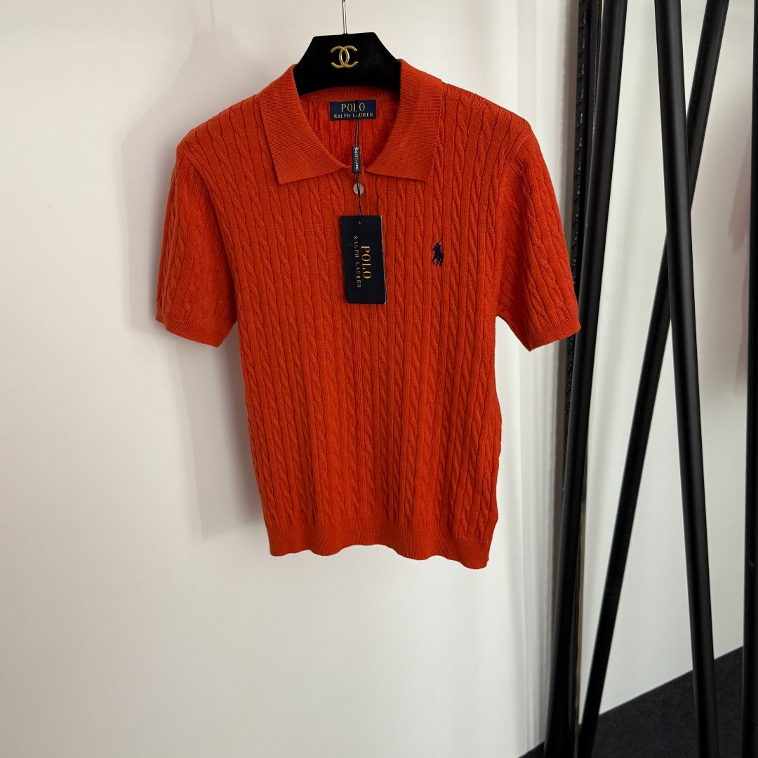 RALPH LAUREN 25S SHORT-SLEEVE POLO SHIRT WITH COLLAR 277