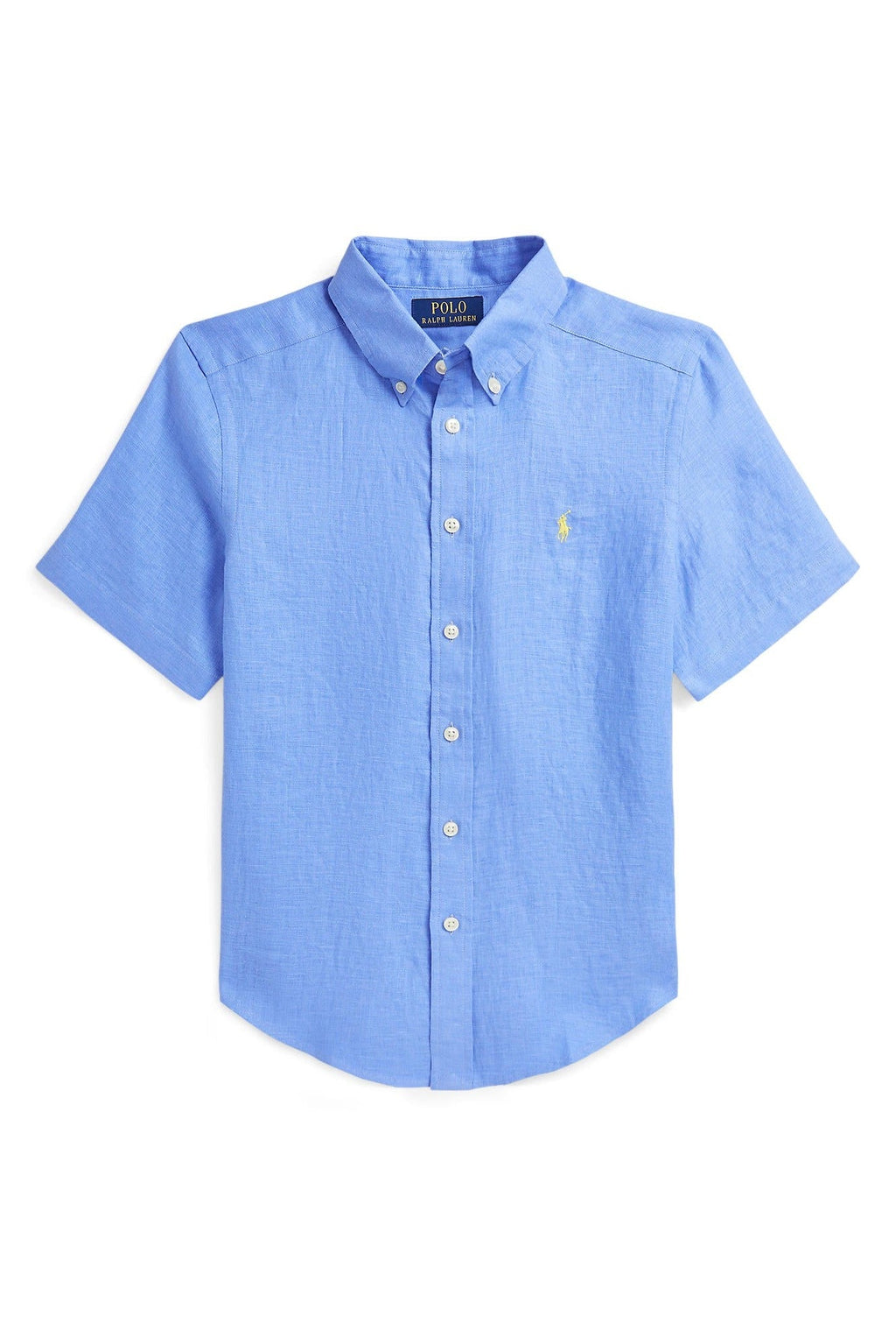 Polo Ralph Lauren Boys Linen Short Sleeve Button-Down Shirt_ 323971498004