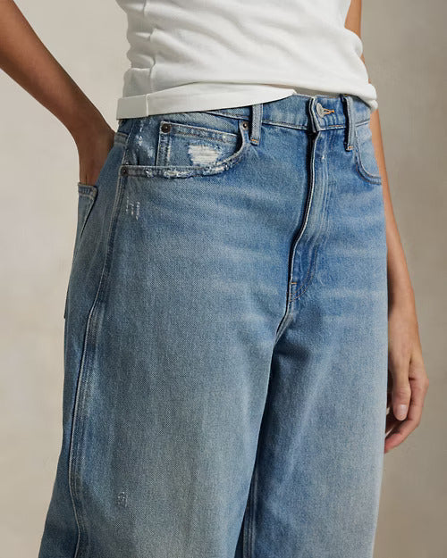 Polo Raphel Lauren -Curved Tapered Jean Alaiya Wash