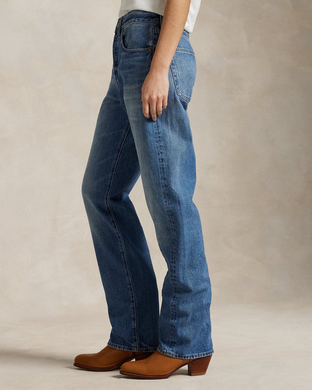 Polo Ralph Lauren - High-Rise Relaxed Straight Jean Lebec Wash
