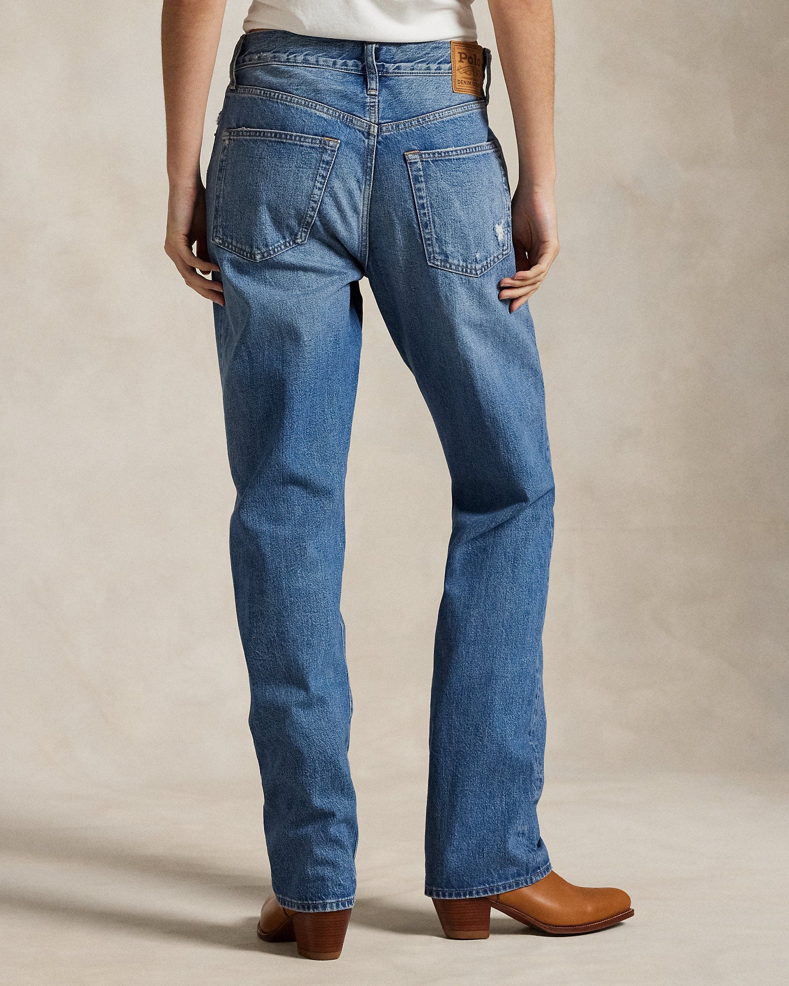 Polo Ralph Lauren - High-Rise Relaxed Straight Jean Lebec Wash
