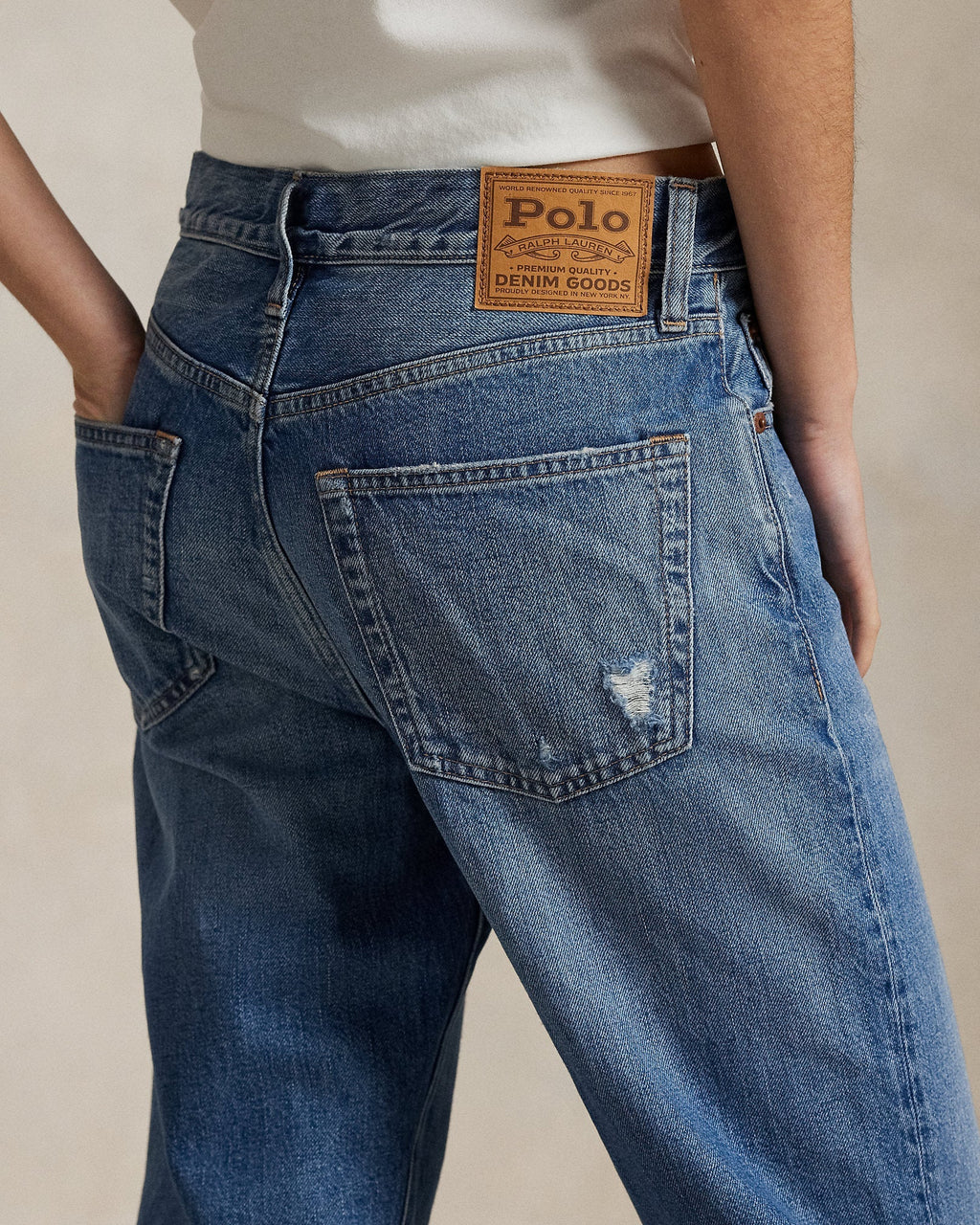 Polo Ralph Lauren - High-Rise Relaxed Straight Jean Lebec Wash