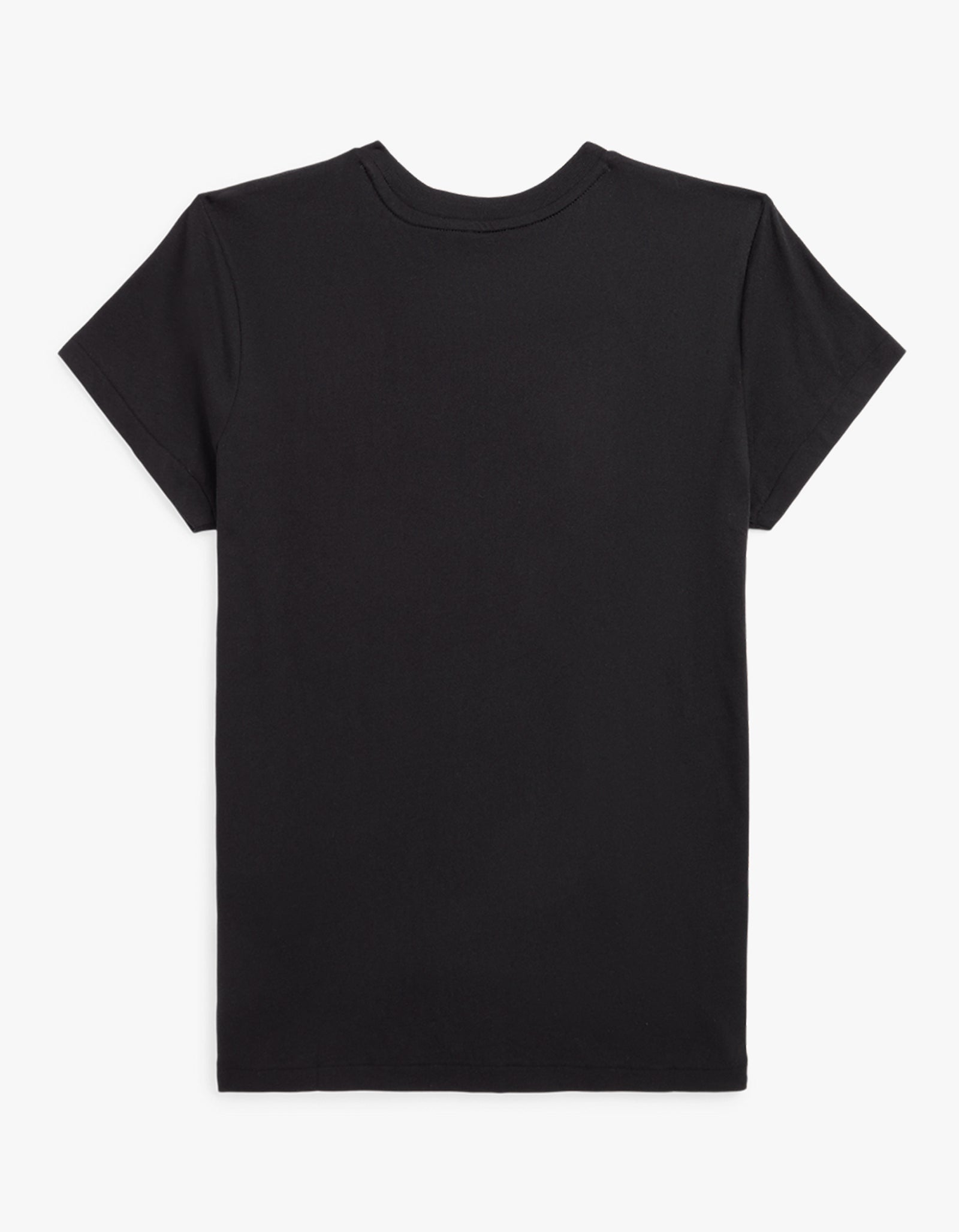 Crewneck Short Sleeve T Shirt - Black