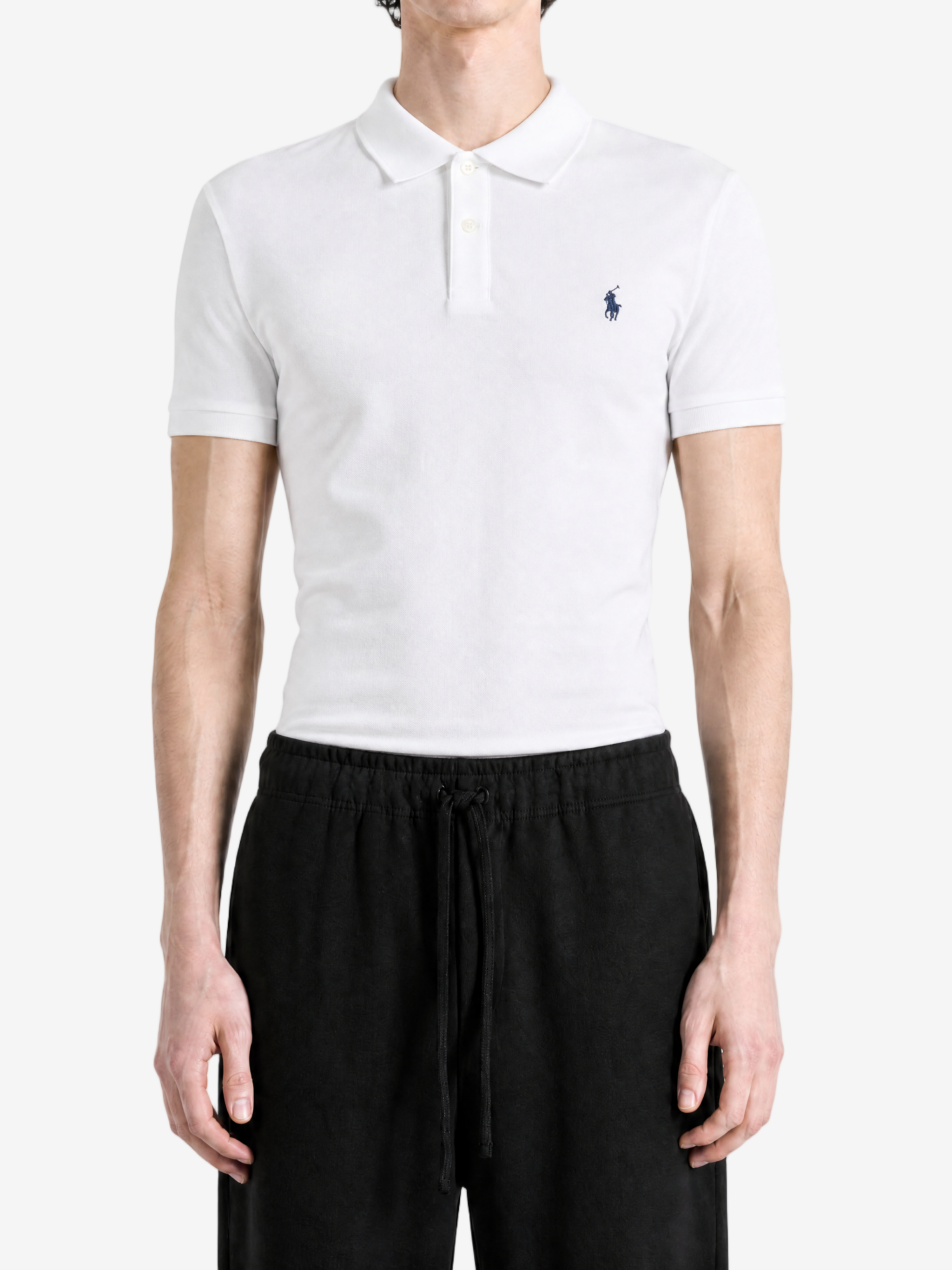 POLO RALPH LAUREN - Men Short-Sleeve Classic Fit Stretch Mesh Polo W/ 3-Button Placket